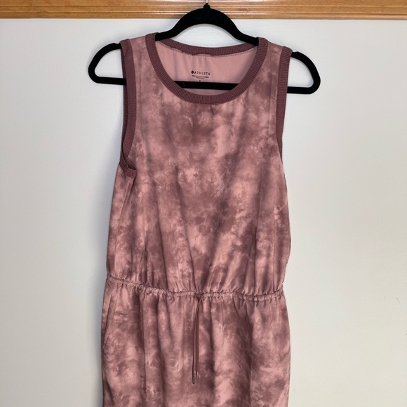 Athleta pink tie dye rincon dress small - Picture 3 of 11